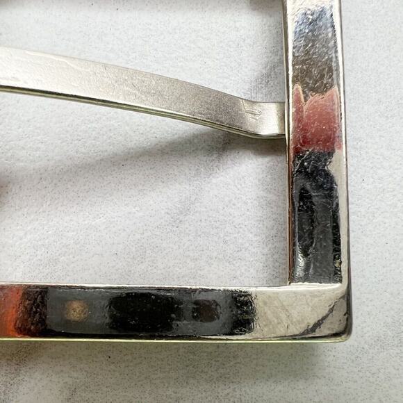 Silver Tone Simple Basic Belt Buckle - Picture 5 of 10